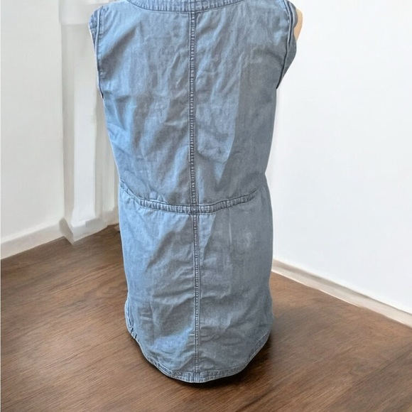 J. Crew Blue Sleeveless Chambray Sundress - Picture 3 of 3